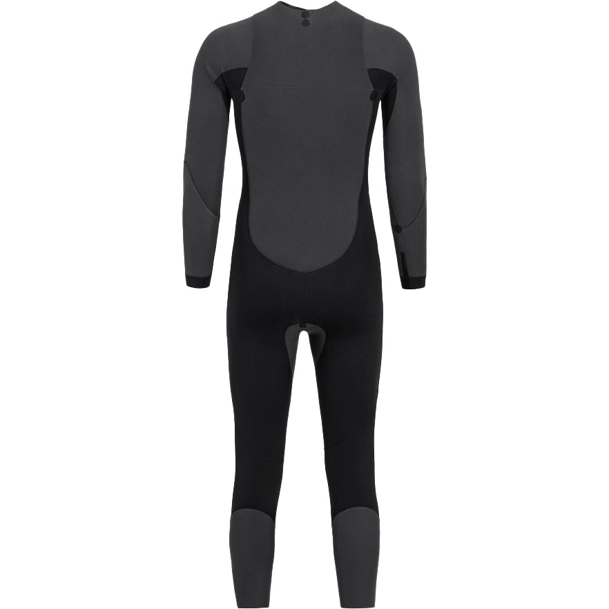 2026 Orca Heren Zeal Hi-Vis Rug Ritssluiting Open Water Swim Wetsuit NN2Z - Black